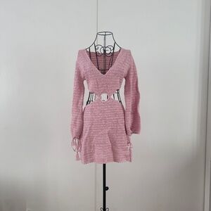DEVON WINDSOR NWT Fallon Dress Pink Crochet